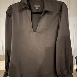 J. Crew Women's Elegant Charcoal Blouse